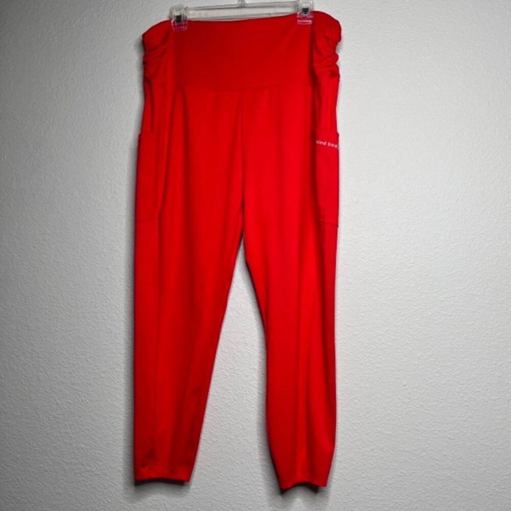 Peace Love World MIND BODY LOVE Ruched Legging Caliente Sz 1X